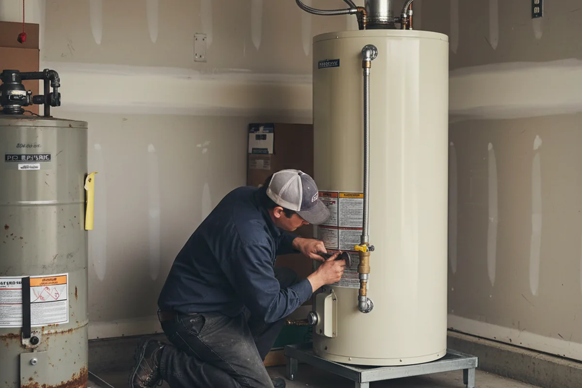 Water heater and shutoff valve replacement in Pasadena