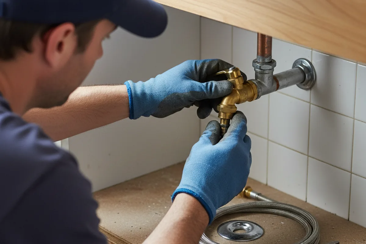 Shutoff valve and fitting work during Faucet and Fixture Repair in Pasadena
